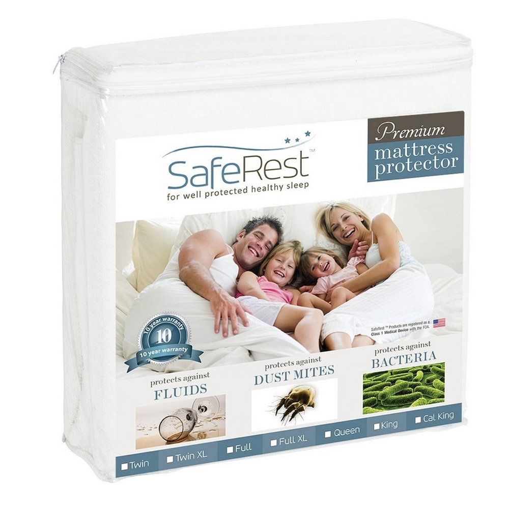 SafeRest - 100% Waterproof Mattress Protector - Twin XL